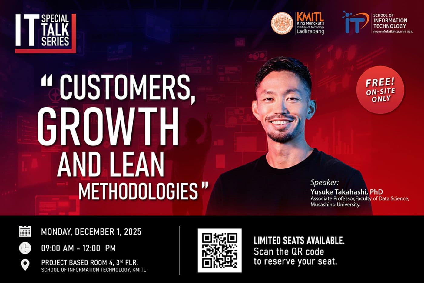 Special Talk Invitation Topic: "Customers, Growth and Lean Methodologies" Special Talk Invitation Topic: "Customers, Growth and Lean Methodologies"