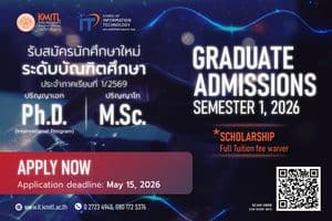รับสมัครนักศึกษาใหม่ ระดับบัณฑิตศึกษา ภาคการศึกษา 1/2569 รับสมัครนักศึกษาใหม่ ระดับบัณฑิตศึกษา ภาคการศึกษา 1/2569